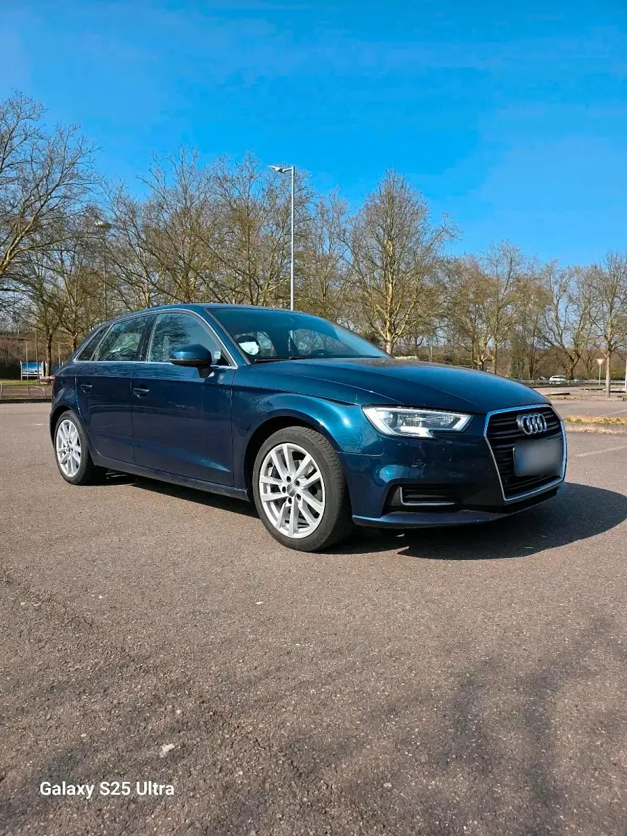 Brugt Audi A3 Sportback 110 HK (80 kW) 2017 Blå Hatchback