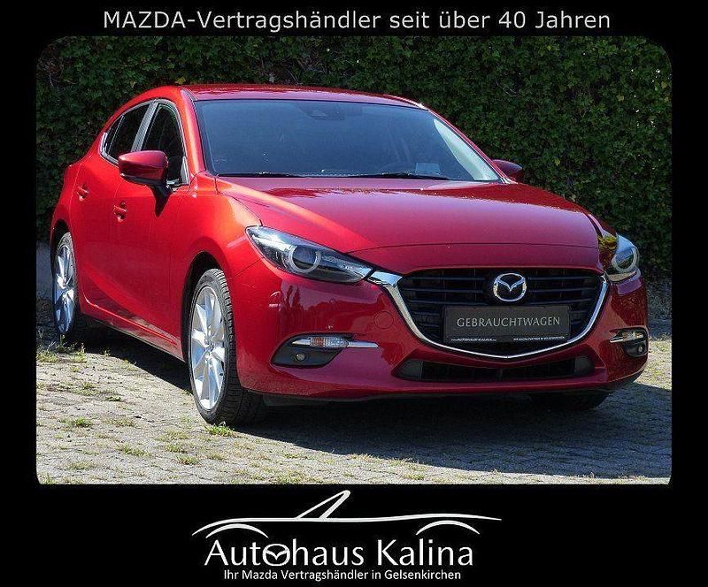 Rot Gebraucht 2018 Mazda 3 Sports-Line Limousine | 15.990 € (Fairer Preis) - Bild 1/4