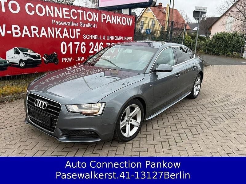 Grau Gebraucht 2015 Audi A5 Sportback Kleinwagen | 10.990 € (Guter Preis) - Bild 1/4