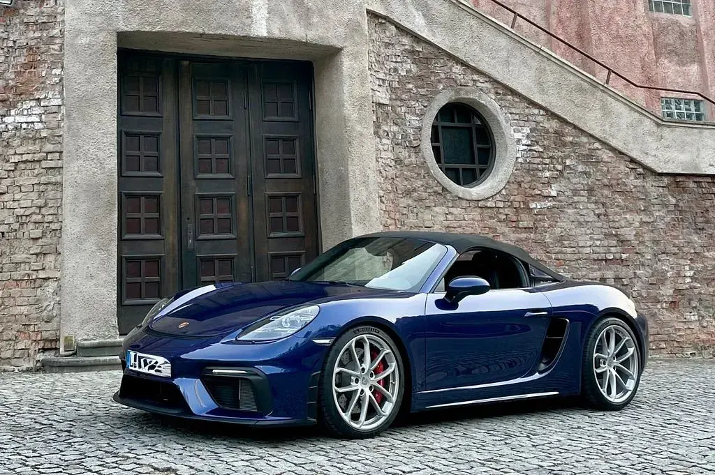 Gebraucht Porsche 718 Spyder 420 PS (308 kW) 2022 Blau Cabrio