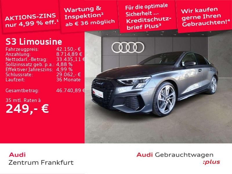 Grau Gebraucht 2024 Audi S3 Sport Limousine | 42.150 € (Fairer Preis) - Bild 1/2