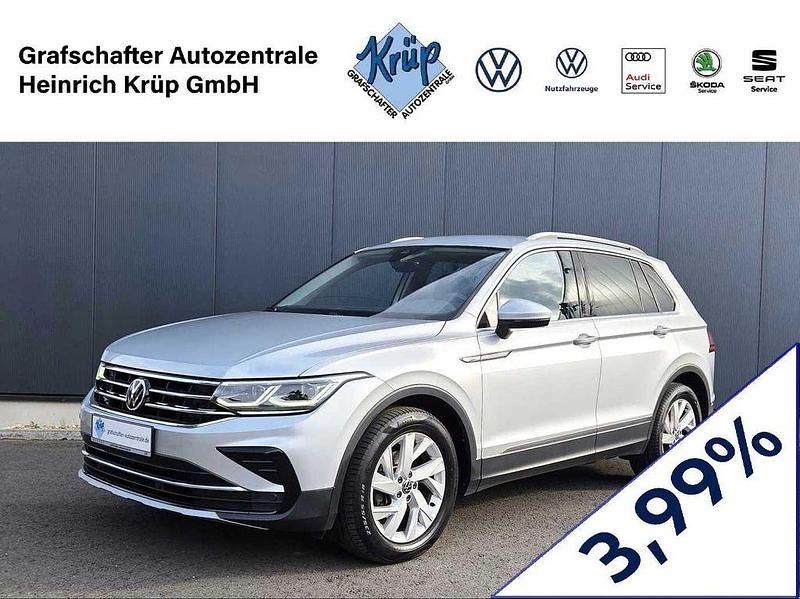 Silber Gebraucht 2021 VW Tiguan Elegance SUV | 24.450 € (Fairer Preis) - Bild 1/3