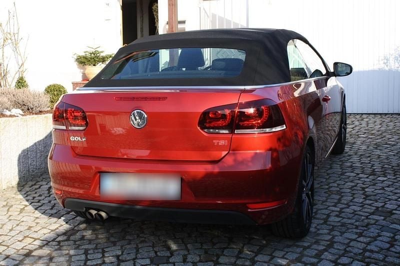 Gebraucht VW Golf Cabriolet Exclusive 160 PS (117 kW) 2012 Rot Cabrio