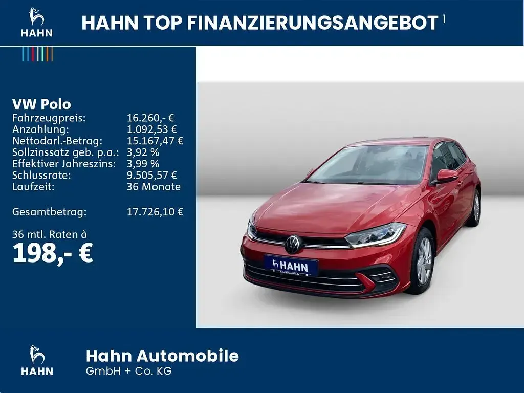 Używany VW Polo Style 95 KM (69 kW) 2022 Czerwony Hatchback