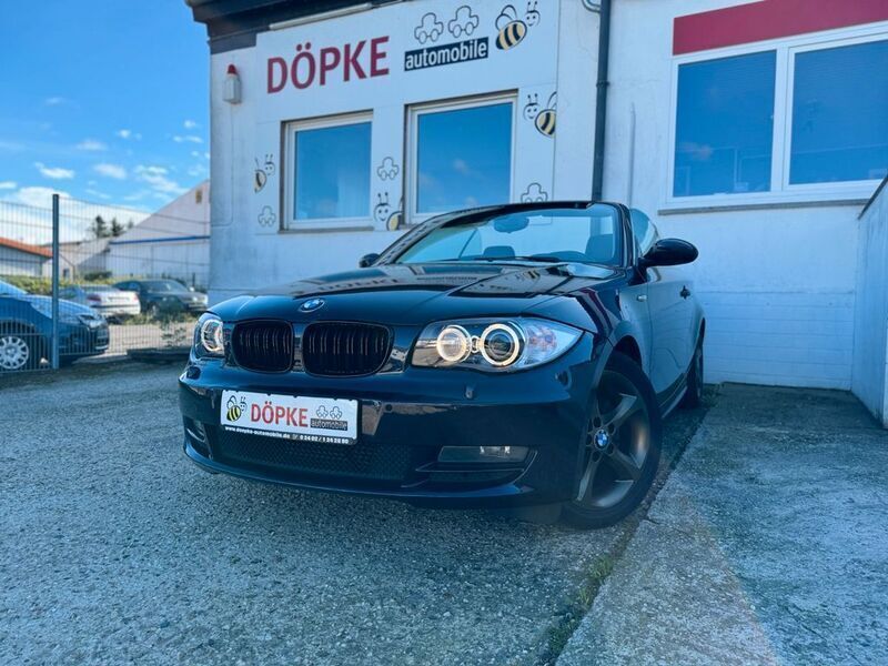 Monacoblau metallic Gebraucht 2008 BMW 118 Cabriolet Sport Line Cabrio | 6.990 € (Fairer Preis) - Bild 1/4