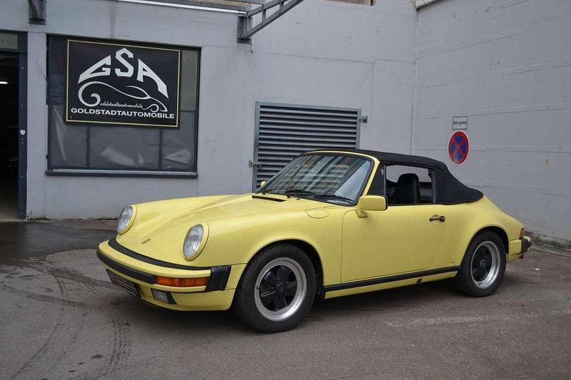 Gebraucht Porsche 911 218 PS (160 kW) 1987 Limonengelb Cabrio