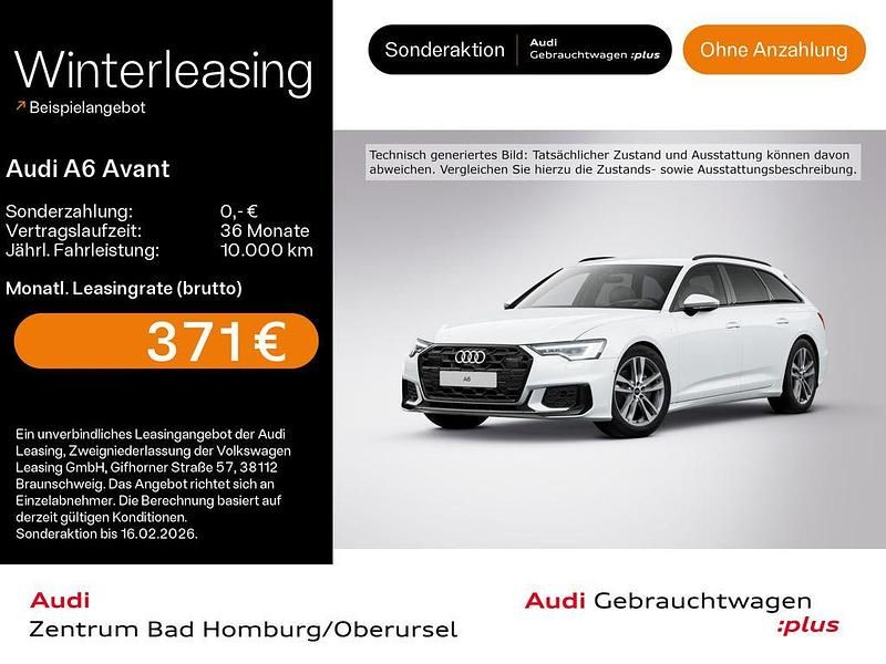 Gletscherweiß metallic Gebraucht 2025 Audi A6 Design Kombi | 47.390 € (Superpreis) - Bild 1/4