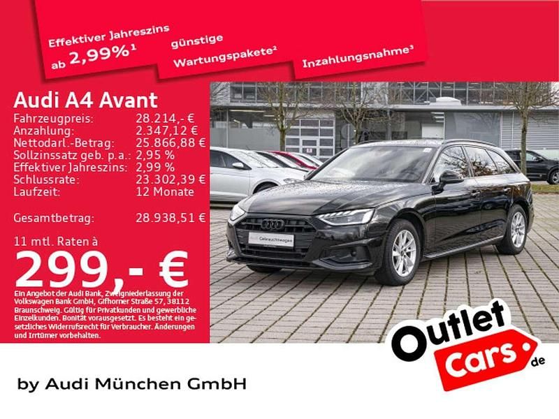 Brillantschwarz Gebraucht 2023 Audi A4 Advanced Plus Kombi | 28.214 € (Fairer Preis) - Bild 1/1