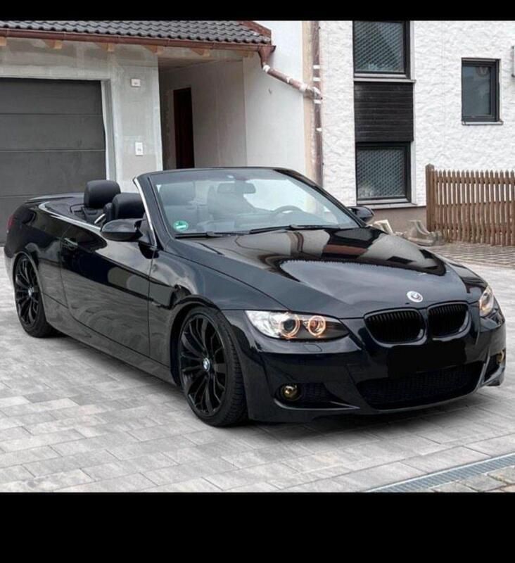 Schwarz Gebraucht 2007 BMW 320 Cabriolet M Sport Cabrio | 7.199 € (Etwas zu teuer) - Bild 1/4