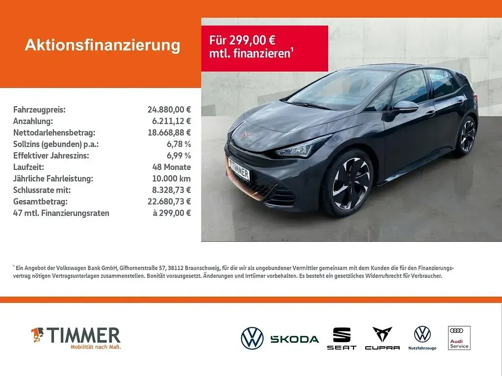 Gebraucht Cupra Born 169 kW (231 PS) 2022 Quasargrau Kleinwagen