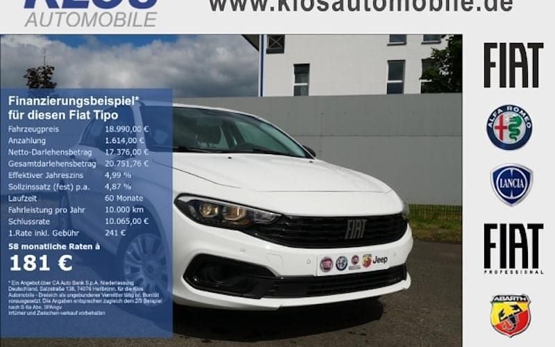 Weiß Gebraucht 2024 Fiat Tipo Life Limousine | 18.990 € (Fairer Preis) - Bild 1/4