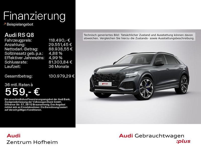 Daytonagrau perleffekt Gebraucht 2024 Audi RS Q8 Sport SUV | 118.490 € (Fairer Preis) - Bild 1/4