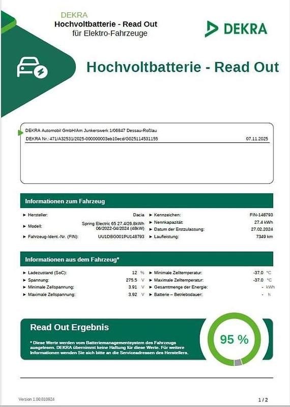 Gebraucht Dacia Spring Extreme 47 kW (65 PS) 2024 Lightninggrau Kleinwagen
