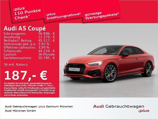 Gebraucht Audi A5 S-Line 265 PS (194 kW) 2024 Progressivrot metallic Coupé