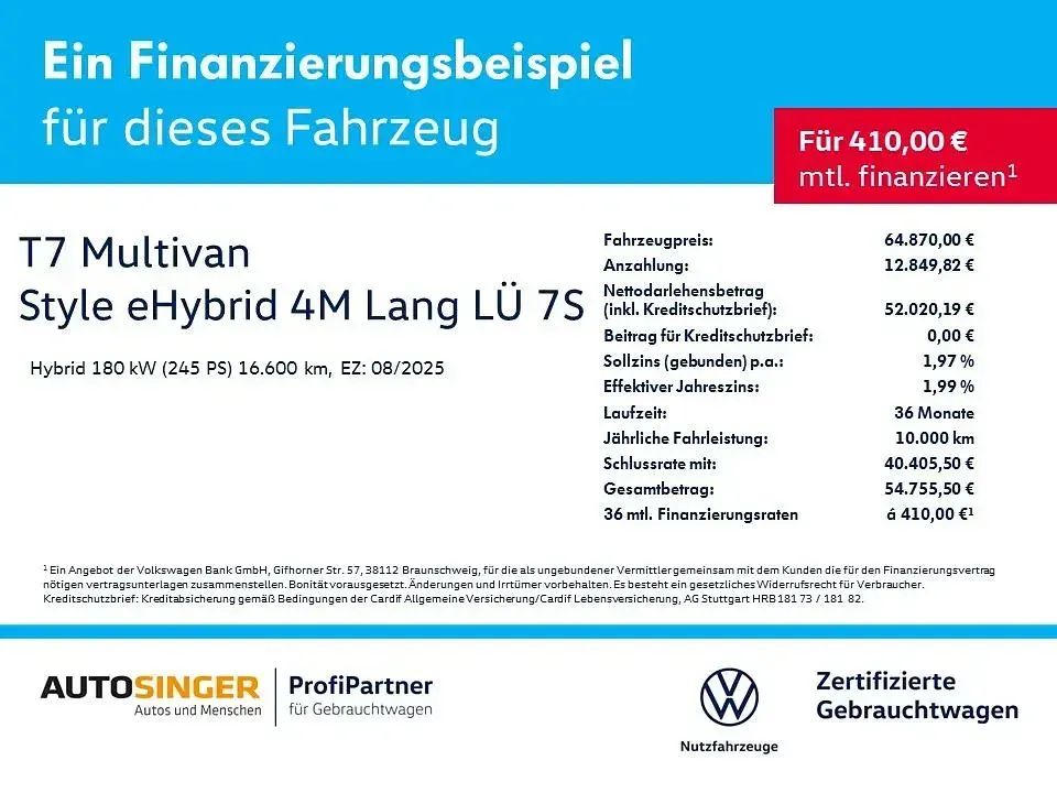 Używany VW T7 Style 245 KM (180 kW) 2025 Niebieski Van