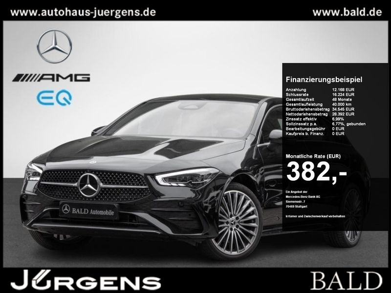 Schwarz metalliclack kosmossch Gebraucht 2024 Mercedes CLA250e Shooting Brake Premium Kombi | 38.040 € (Fairer Preis) - Bild 1/4