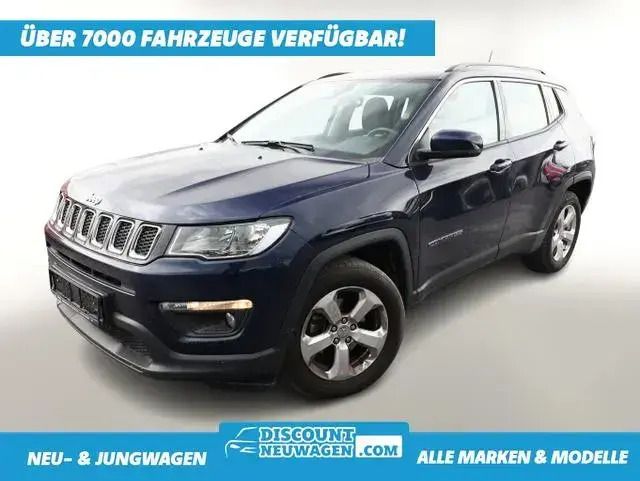 Jazz blue pearl coat Gebraucht 2019 Jeep Compass Longitude SUV | 17.550 € (Fairer Preis) - Bild 1/4