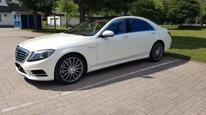 Weiß Gebraucht 2014 Mercedes S500L AMG line Limousine | 38.900 € (Superpreis) - Bild 1/4