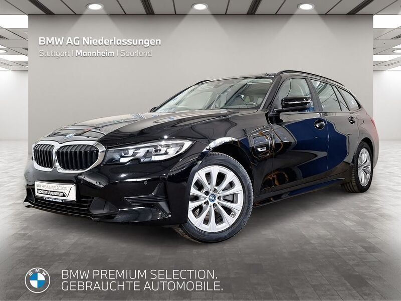 Schwarz Gebraucht 2022 BMW 320e Sport Line Kombi | 23.980 € (Superpreis) - Bild 1/4