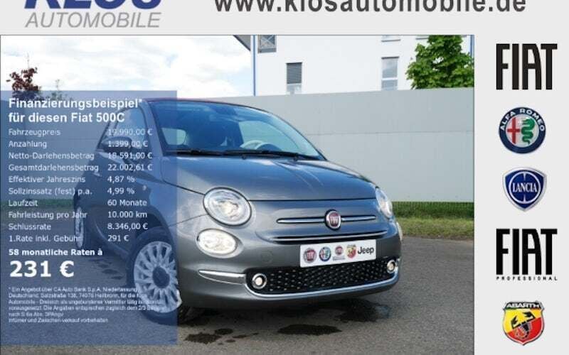 Grau Neu 2024 Fiat 500C Dolcevita Cabrio | 19.990 € (Fairer Preis) - Bild 1/4