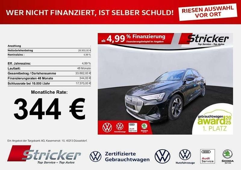 Gebraucht Audi e-tron S-Line 230 kW (313 PS) 2022 Mythosschwarz metallic (metallic) SUV