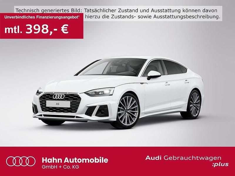 Weiß Gebraucht 2022 Audi A5 Sportback S-Line Limousine | 33.930 € (Fairer Preis) - Bild 1/3