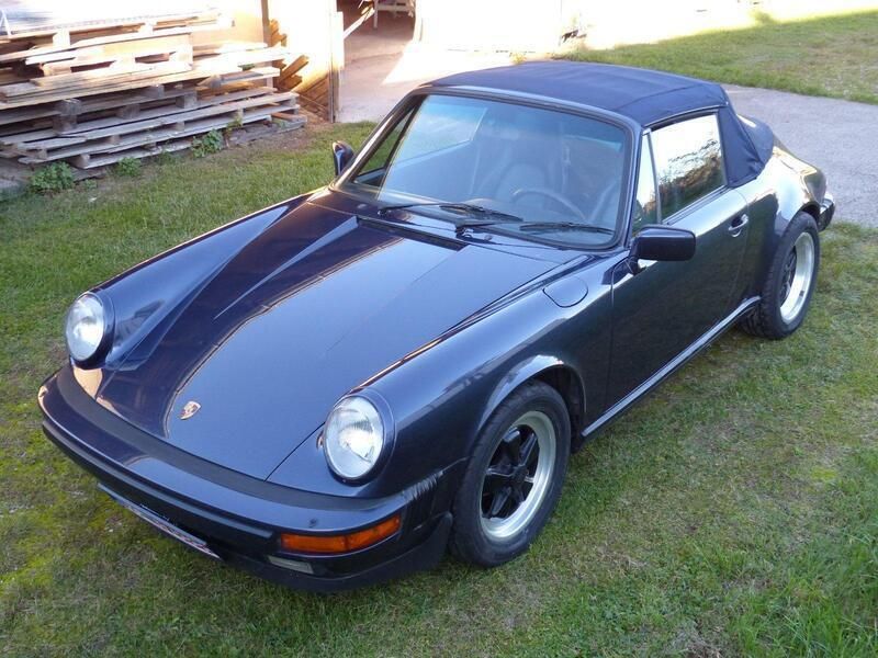 Blau Gebraucht 1986 Porsche 911 Carrera Cabriolet Cabrio | 55.000 € - Bild 1/4