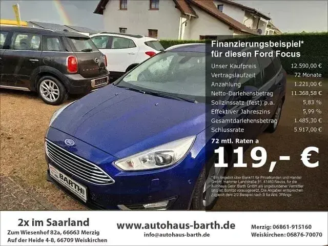 Usata Ford Focus Titanium 182 CV (133 kW) 2017 Blu Station wagon