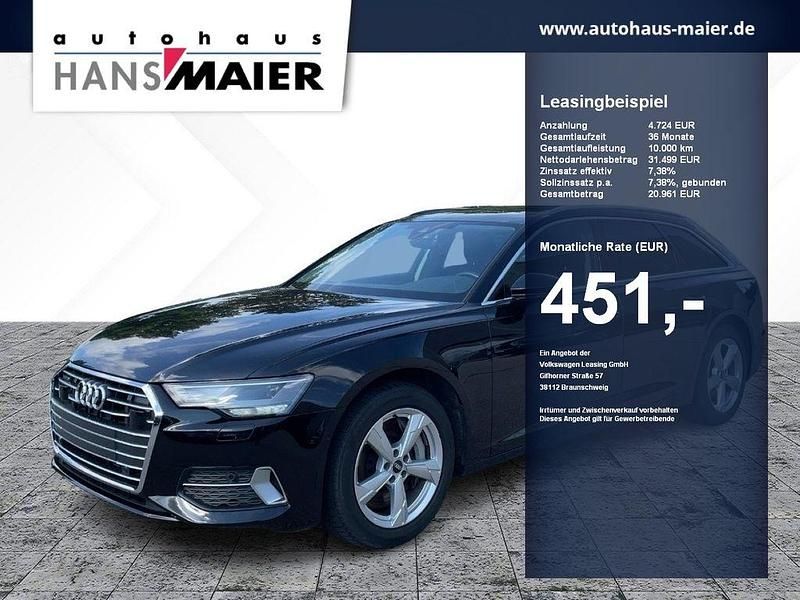 Brillantschwarz Gebraucht 2022 Audi A6 Ambiente Kombi | 31.499 € (Guter Preis) - Bild 1/4