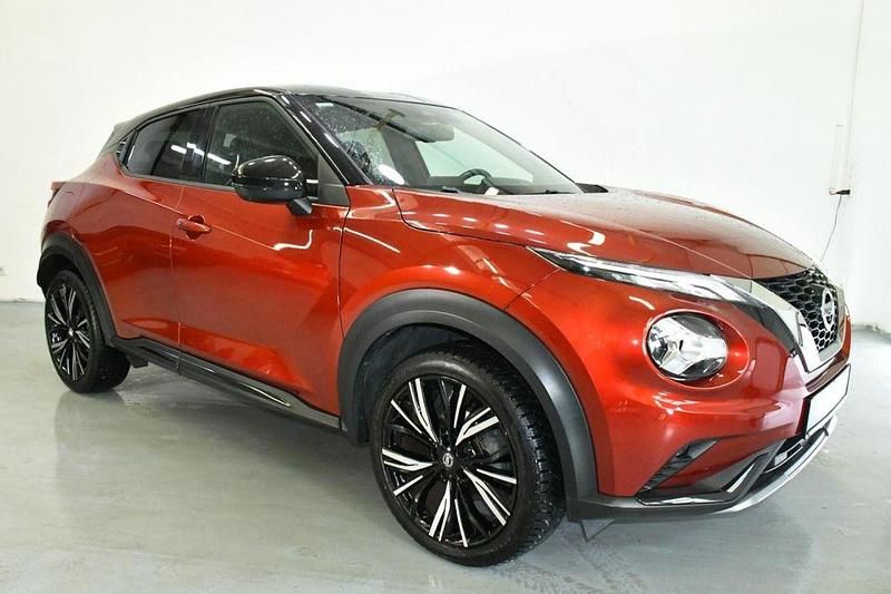 Gebraucht Nissan Juke 360º 114 PS (83 kW) 2021 Fuji sunset red / black (rot) SUV