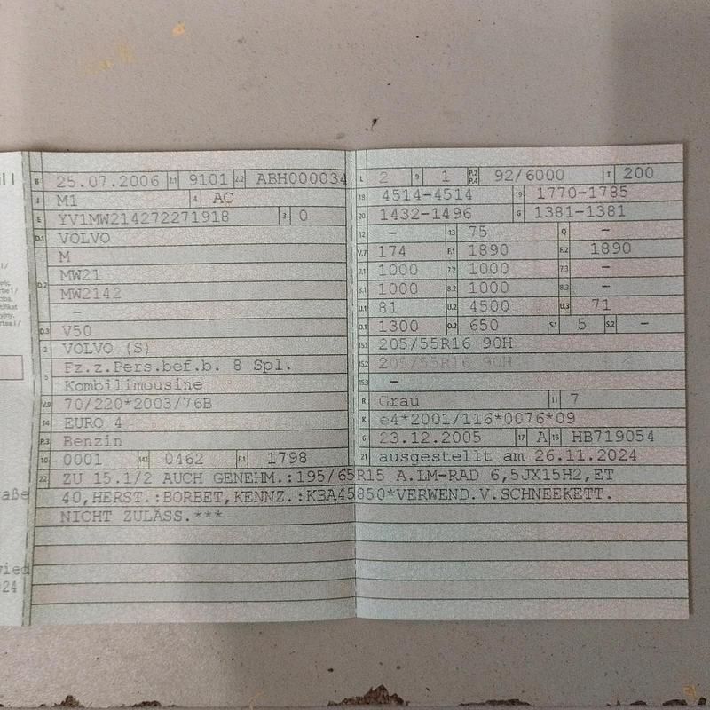 Gebraucht Volvo V50 2006 Silber Kombi