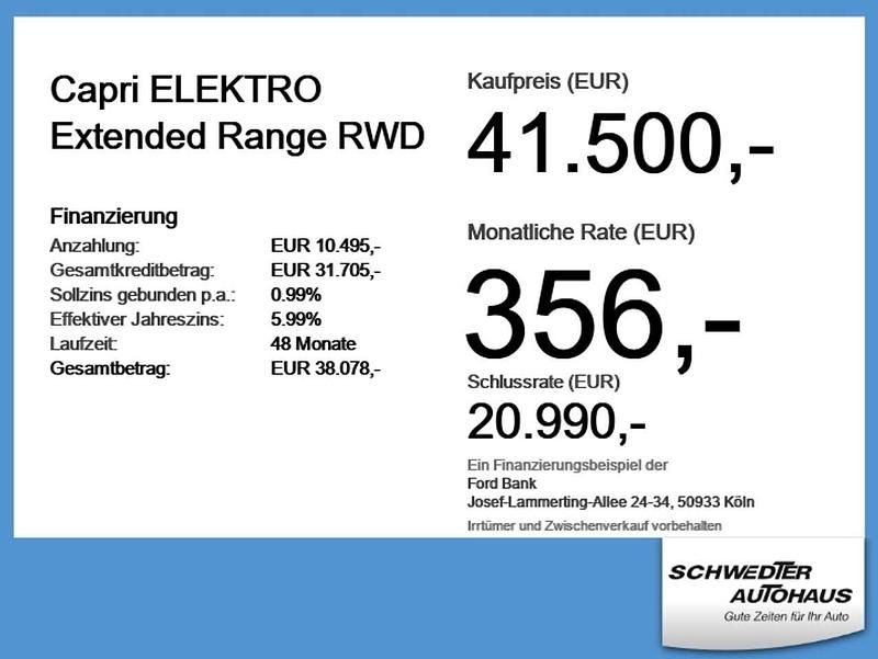 Neu Ford Capri Extended Range 210 kW (286 PS) 2026 Yivid yellow SUV