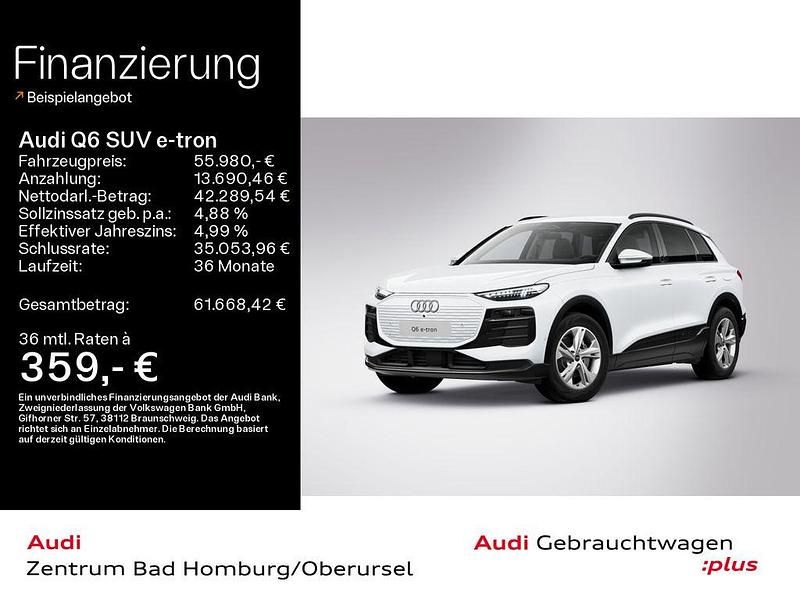 Gletscherweiß metallic Gebraucht 2025 Audi Q6 e-tron Sport SUV | 55.980 € - Bild 1/3