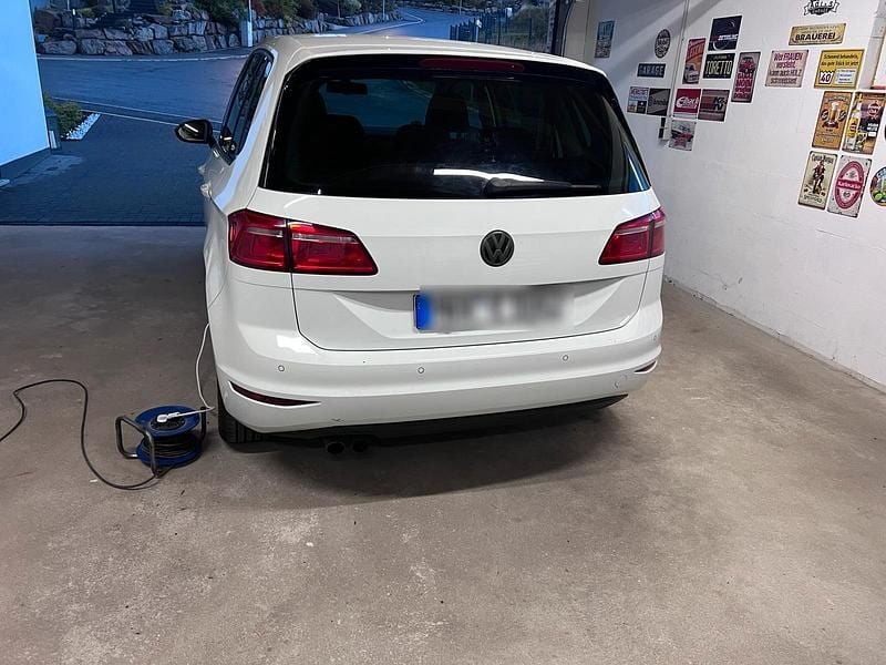 Gebraucht VW Golf Sportsvan Sportline 150 PS (110 kW) 2014 Weiß Van / Kleinbus