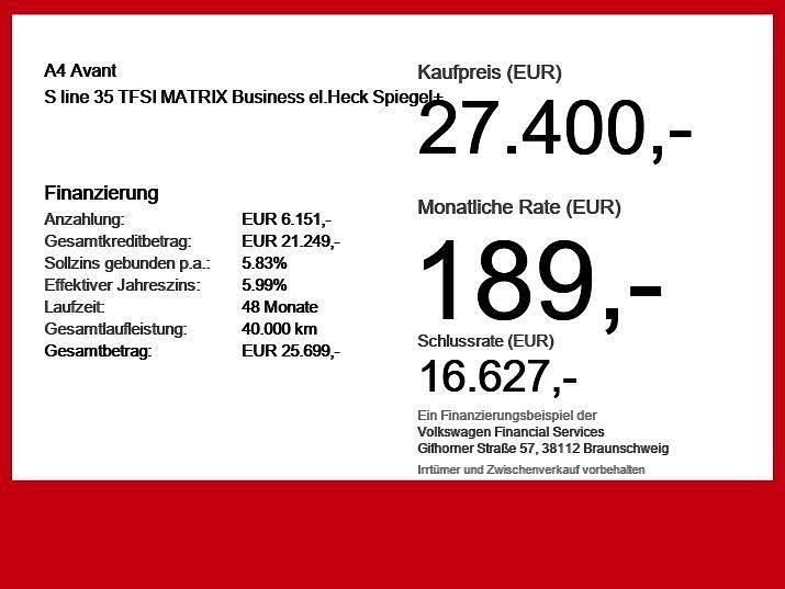 Second-hand Audi A4 Business 150 CP (110 kW) 2023 Albastru Break