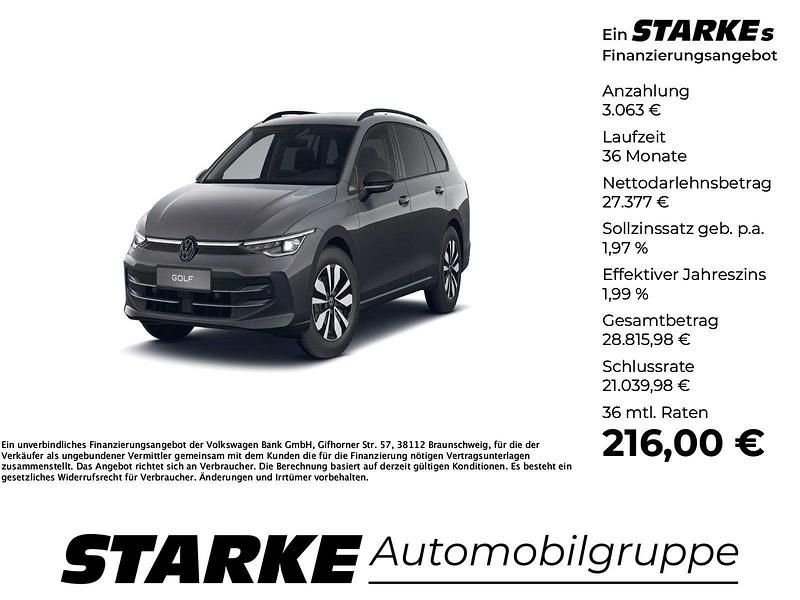 Grenadillschwarz metallic Gebraucht 2024 VW Golf VIII Goal Kombi | 30.440 € (Superpreis) - Bild 1/4