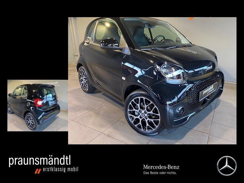Schwarz Gebraucht 2021 Smart ForTwo Electric Drive Prime Coupé | 12.890 € (Fairer Preis) - Bild 1/4
