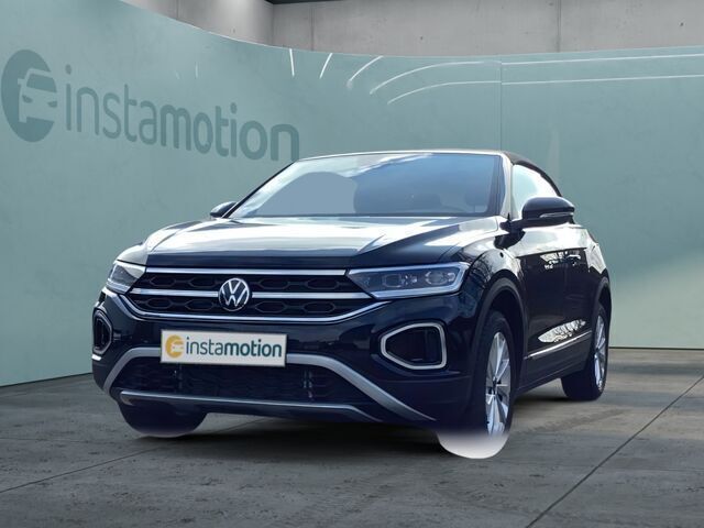 Schwarz Gebraucht 2024 VW T-Roc Cabriolet Cabrio | 33.050 € (Fairer Preis) - Bild 1/2