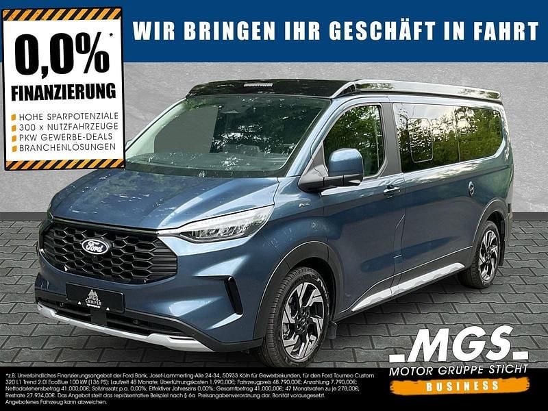 Neu Ford Tourneo Custom Active 150 PS (110 kW) 2025 Chrome blue metallic Van