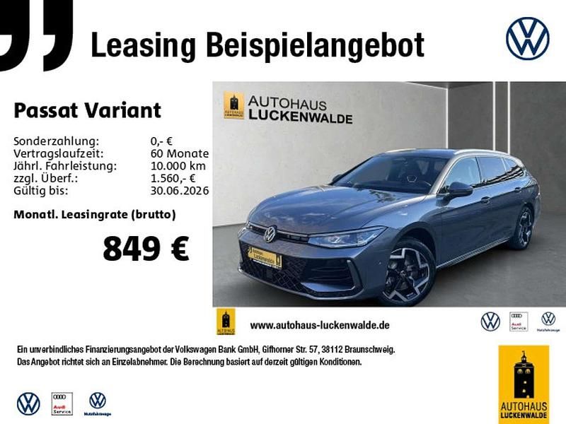 Neu VW Passat R-line 193 PS (141 kW) 2026 Grau Kombi