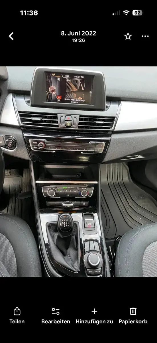 Gebraucht BMW 214 95 PS (69 kW) 2016 Schwarz Van / Kleinbus