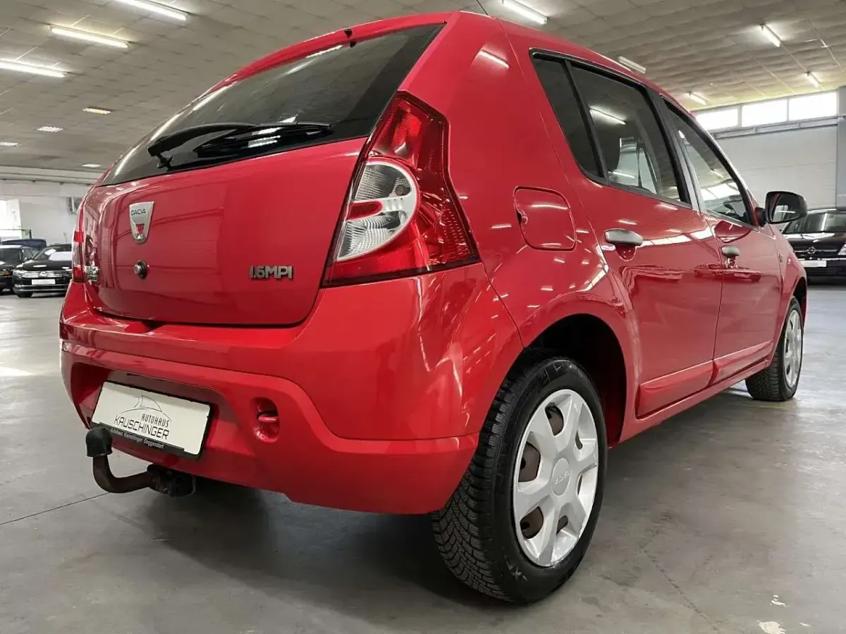 Gebraucht Dacia Sandero Lauréate 87 PS (63 kW) 2008 Rot passion Kleinwagen