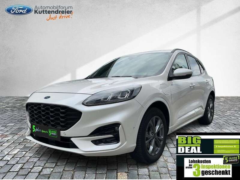 Arktisweiß (metallic) Gebraucht 2021 Ford Kuga ST-Line X SUV | 26.580 € (Fairer Preis) - Bild 1/3