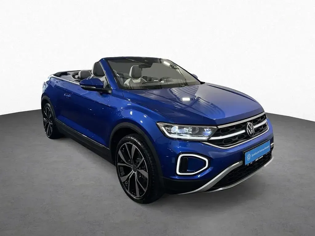 Gebraucht VW T-Roc Cabriolet Style 150 PS (110 kW) 2025 Ravennablau metallic (metallic) Cabrio