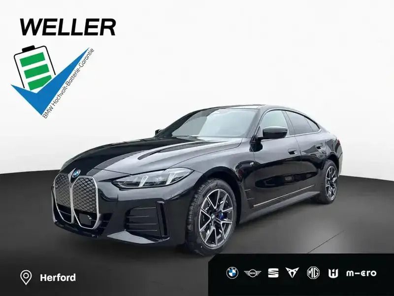 Black sapphire (schwarz) Neu 2025 BMW i4 M Sport Limousine | 55.010 € (Fairer Preis) - Bild 1/4