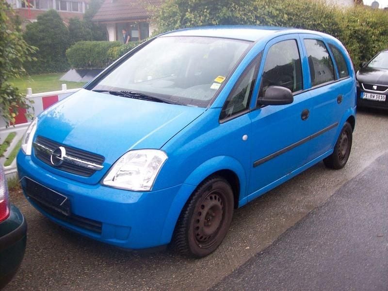 Blau Gebraucht 2004 Opel Meriva Van / Kleinbus | 499 € (Superpreis) - Bild 1/4