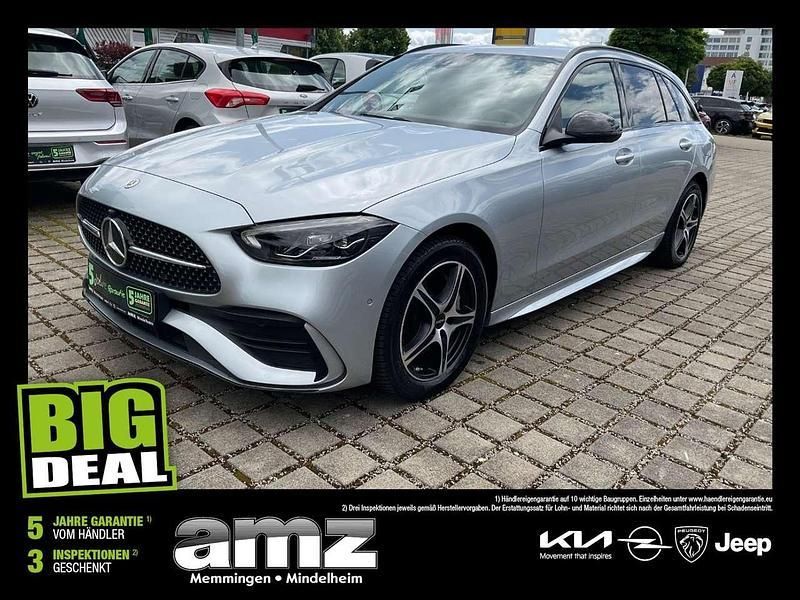 Hightechsilber metalliclac Gebraucht 2022 Mercedes C300e AMG line Kombi | 37.980 € (Fairer Preis) - Bild 1/4