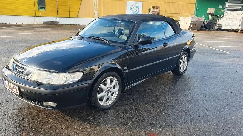 Schwarz Gebraucht 2000 Saab 9-3 Cabriolet Cabrio | 4.499 € (Teuer) - Bild 1/4