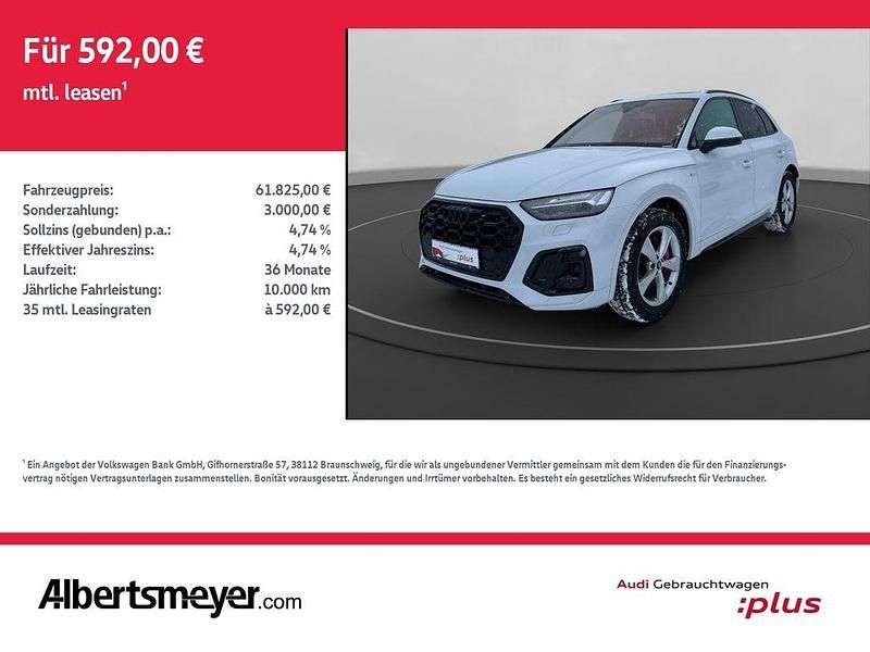 Gletscherweiß metallic Gebraucht 2025 Audi Q5 Business SUV | 61.825 € (Etwas zu teuer) - Bild 1/4