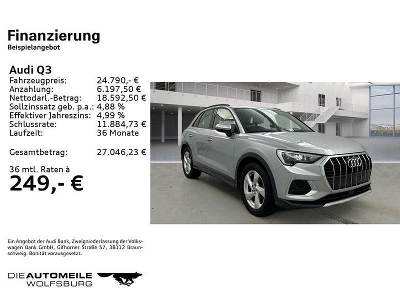 Gebraucht Audi Q3 Advanced 150 PS (110 kW) 2020 Florettsilber metallic (metallic) SUV